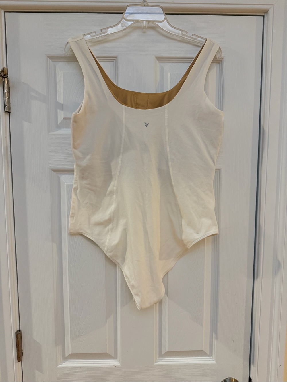 Ladies Size XL Tall "Old Navy" Active Go Dry Cream One-Piece Bodysuit SEXY GUC